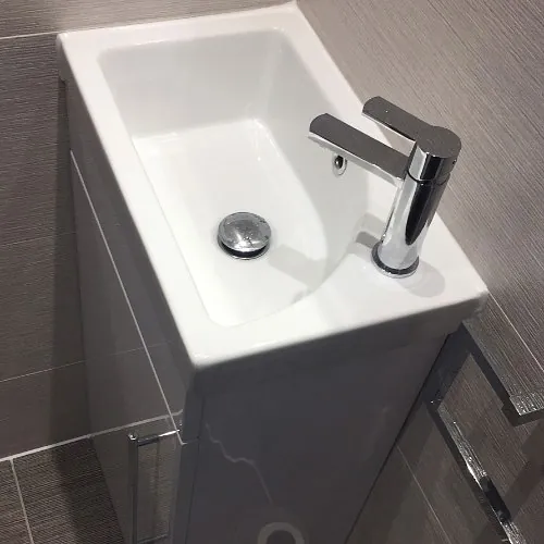 Stone Heat Ltd - Cloak Room - Sink - Loughton 