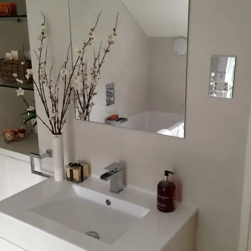 Stone Heat Ltd - Bathrooms - Mirror and Sink - Loughton 